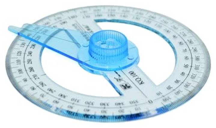 360도 전원형 분도기 이미지