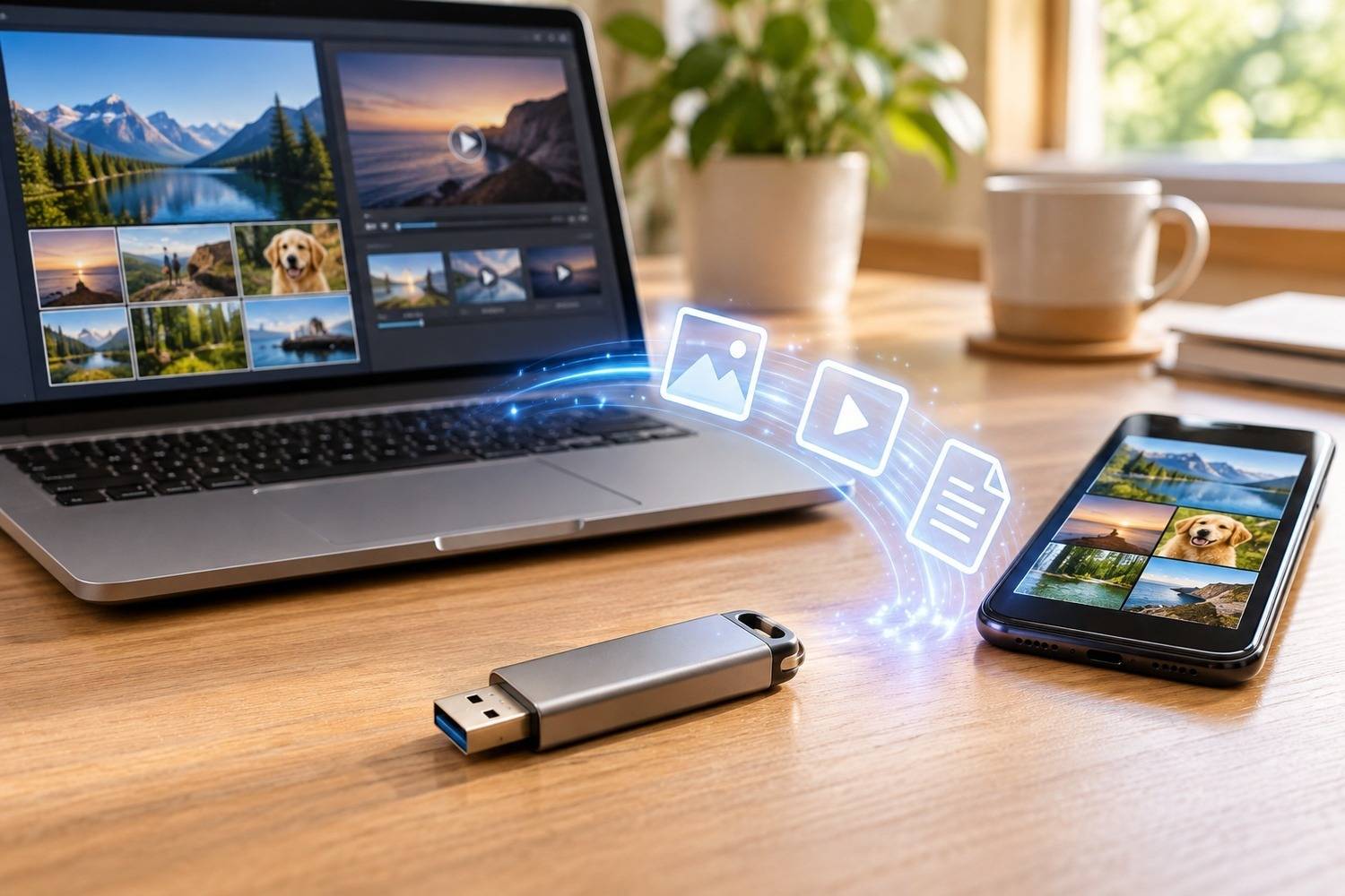 외출할 때 파일 전송이 잦은 사람을 위한 간편한 USB 메모리 찾기